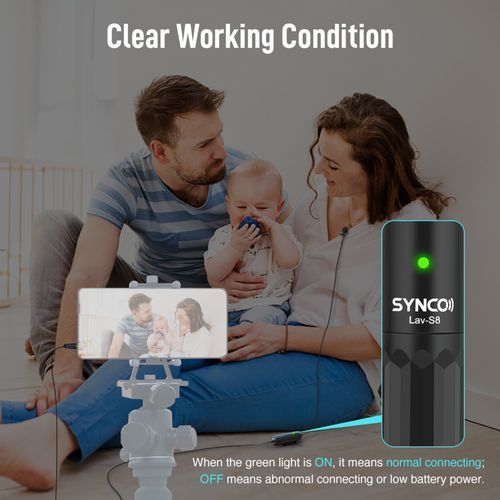 SYNCO Lav-S8 Professional Lavalier Microphone Clip-on