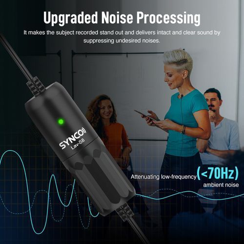 SYNCO Lav-S8 Professional Lavalier Microphone Clip-on