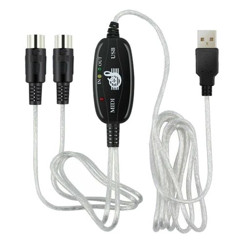 USB To MIDI Cable Adapter Keyboard Interface Converter
