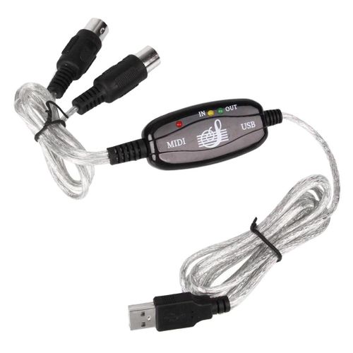 USB To MIDI Cable Adapter Keyboard Interface Converter