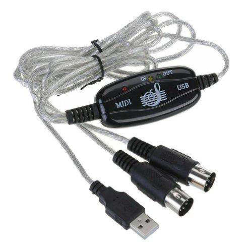 USB To MIDI Cable Adapter Keyboard Interface Converter