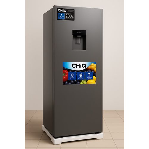 Chiq 230 Liters Refrigerator Single Door Defrost Silver - 3 Years Warranty