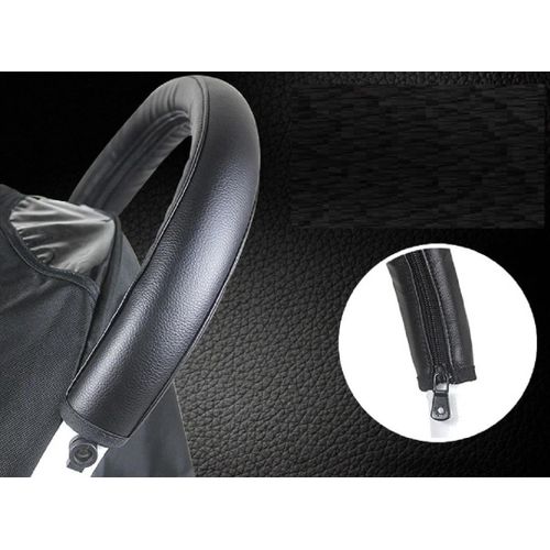Baby Stroller Handle PU Leather Pushchair Armrest Case Protective Cover For Baby Stroller Accessories