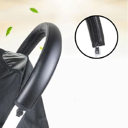 Baby Stroller Handle PU Leather Pushchair Armrest Case Protective Cover For Baby Stroller Accessories