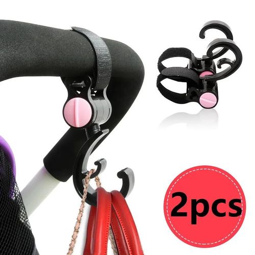 2Pcs/Pack Baby Bag Stroller Mutiple Hook Pram Rotate 360 Degree Rotatable Cart Organizer Car Buggy Holder Accessoire