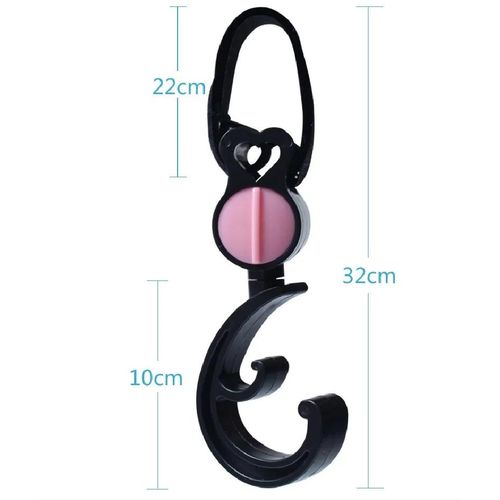 2Pcs/Pack Baby Bag Stroller Mutiple Hook Pram Rotate 360 Degree Rotatable Cart Organizer Car Buggy Holder Accessoire