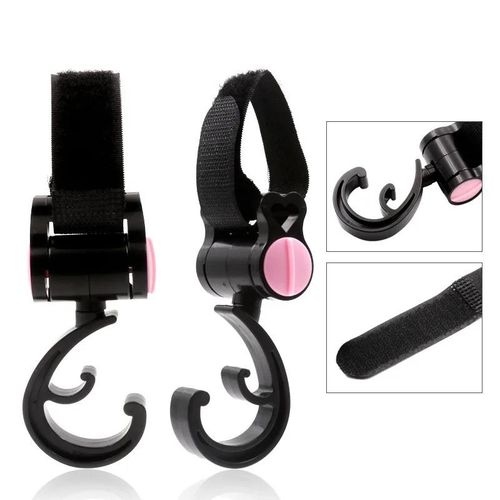 2Pcs/Pack Baby Bag Stroller Mutiple Hook Pram Rotate 360 Degree Rotatable Cart Organizer Car Buggy Holder Accessoire
