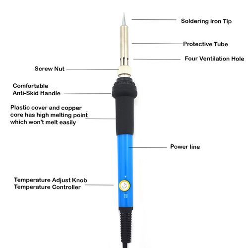 220V 60W Temperature Electric Soldering Iron Kit