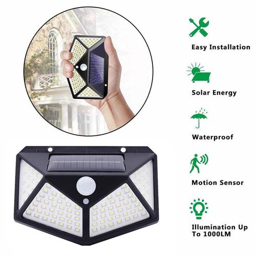 2PCS/LOT Solar LED Outdoor Intelligent Light Controlled Wall Lamp
