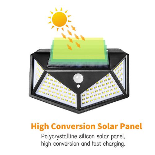 2PCS/LOT Solar LED Outdoor Intelligent Light Controlled Wall Lamp
