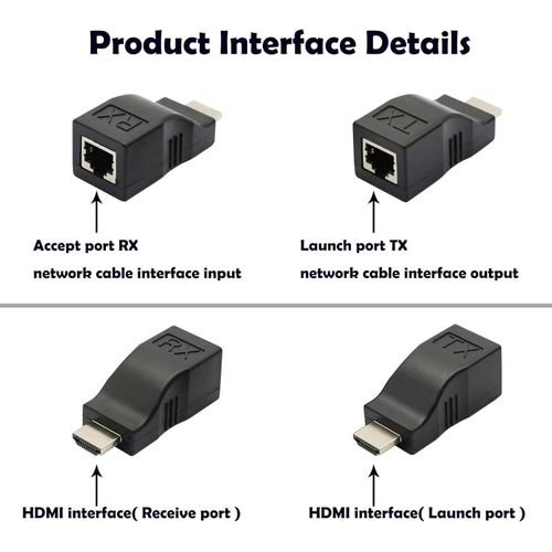 Ggenerici HDMI to RJ45 Network Cable Extender