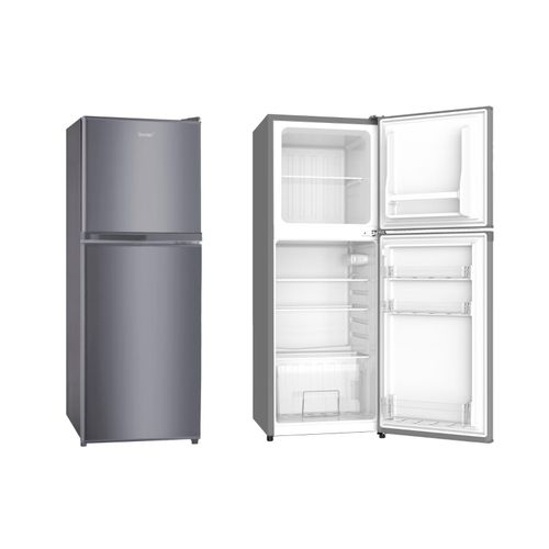 Smartec  160 Litres Double Door Fridge (Defrost) - Grey. (1YRs WRTY)