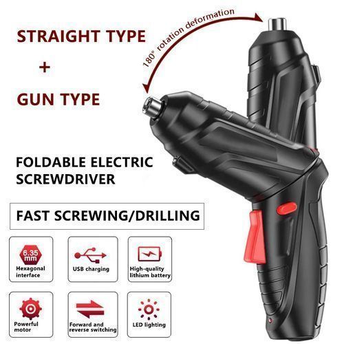 LEQ 3.6V Electric Cordless Screwdriver Household Battery Drill Driver