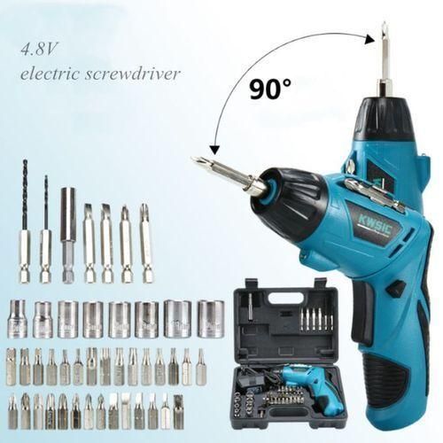 4.8V Rechargeable Cordless Screwdriver Drill Power Tools With Bits