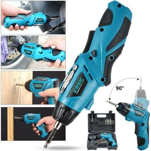 4.8V Rechargeable Cordless Screwdriver Drill Power Tools With Bits