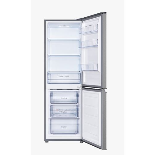 SPJ 349 Litres Combo Double Door Bottom Freezer Fridge - Silver (5YRs WRTY)