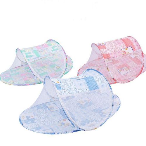 1pc Baby Mosquito Net Multifunctional Folding High Density Baby Cot Crib Nets Cover Folding Crib Netting for Children Summer Supplies Travel Bed Pink