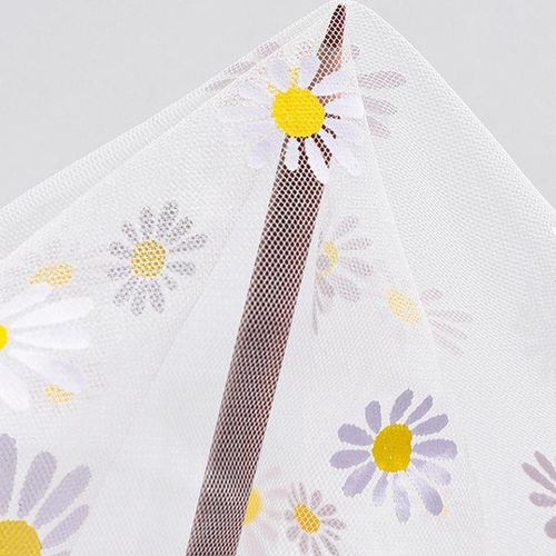 1pc Baby Stroller Mosquito Net Universal Printed Mesh Mosquito Cover Breathable Foldable Netting Black