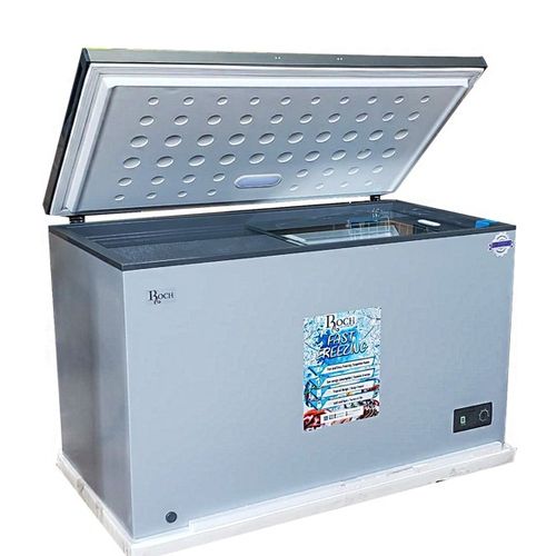 Roch 440 Litres Defrost Deep / Chest Freezer RCF-440-B-B (Sliding Glass) - Grey(2 YR WRNTY)