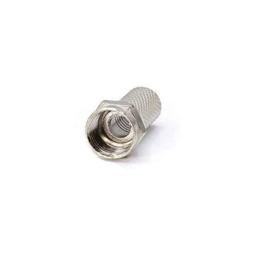 Coaxial Cable Screw Connector - Silver