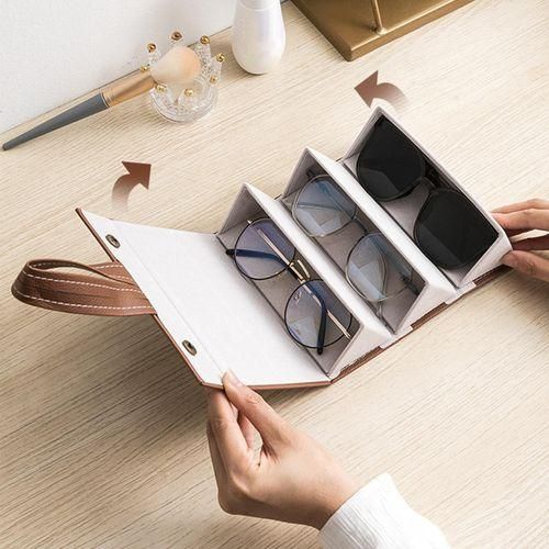 Sunglasses Case Hanging Multi Compartment Organizer Box