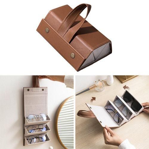 Sunglasses Case Hanging Multi Compartment Organizer Box