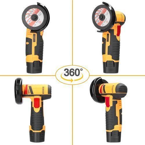 12V 19500rpm Handheld Electric Grinding Tool - UK - Yellow/Black