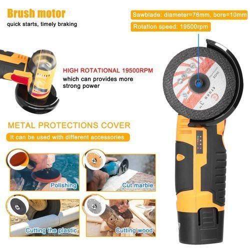 12V 19500rpm Handheld Electric Grinding Tool - UK - Yellow/Black