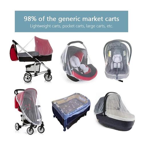 3 PCS 150cm Baby Pushchair Mosquito Insect Shield Net Safe Infants