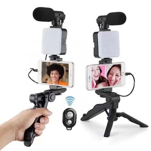 Video Making Vlog Tripod Kit - Black