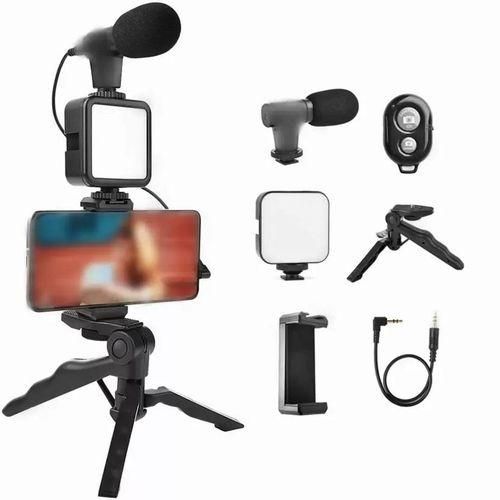 Video Making Vlog Tripod Kit - Black