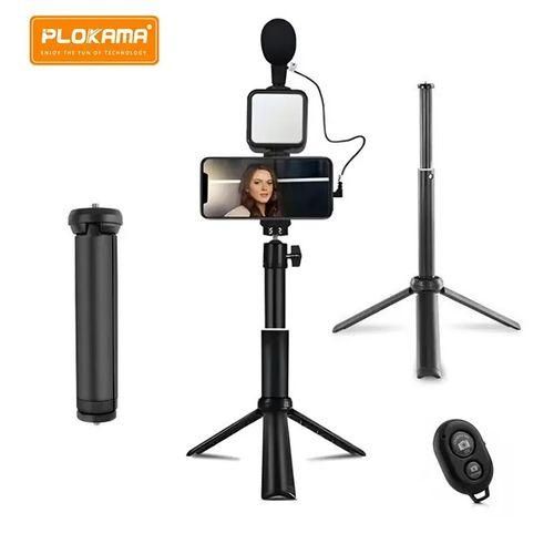 Other Video-Making Kit PK-772 - Microphone - Tripod - LED Lighting - Remote Black