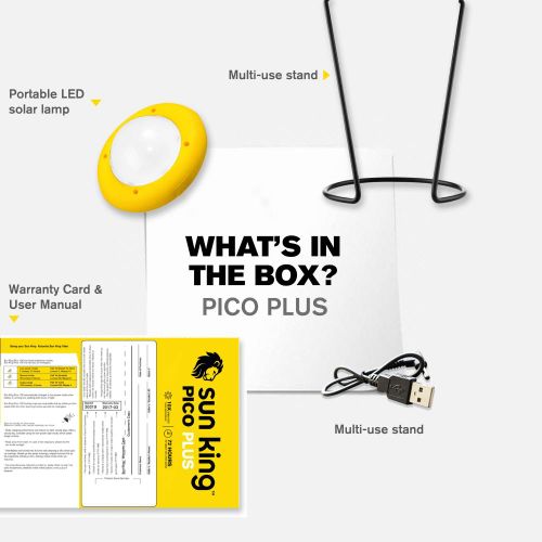 SunKing Pico Plus (2 pack) Solar Emergency Light Lantern - Yellow