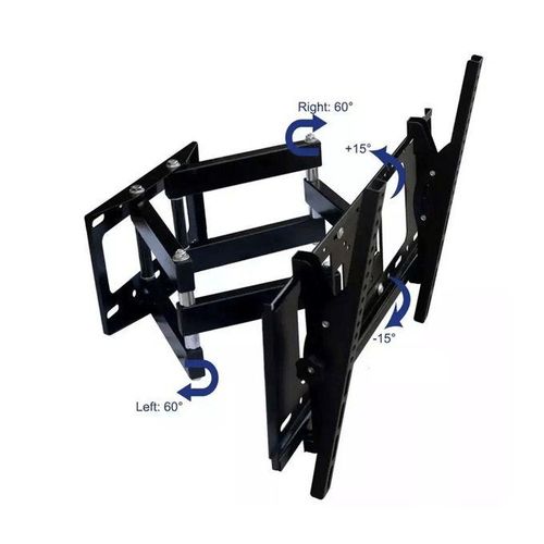 MOUNT Full Motion TV Mount for 32-75 Inch Flat Screen LED TV up to 132 lbs, Swivel TV Wall Mount Dual Articulating Arms, Tool-Free Tilt TV Bracket Max