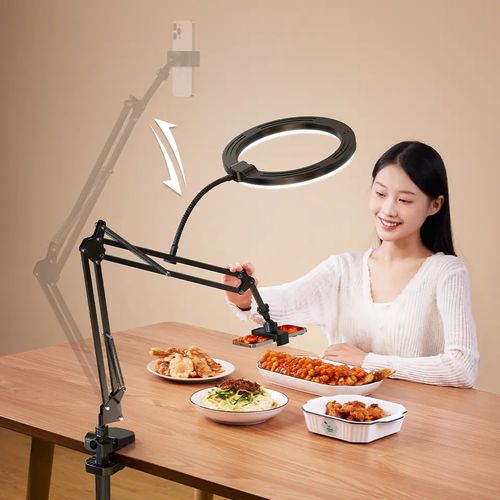 Ring Light With Phone Stand Ringlight For Tiktok Photography Youtube Photographic Lighting Video Light