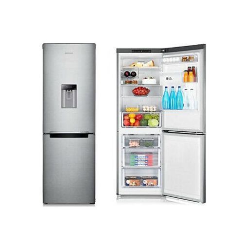 Hisense 341 Liters Double Door Bottom Freezer (Defrost) With Dispenser - Silver 3 Years Warranty