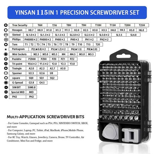 115  Piece Set Of Multifunctional Precision Screwdrivers