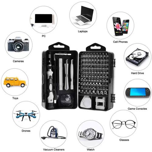115  Piece Set Of Multifunctional Precision Screwdrivers