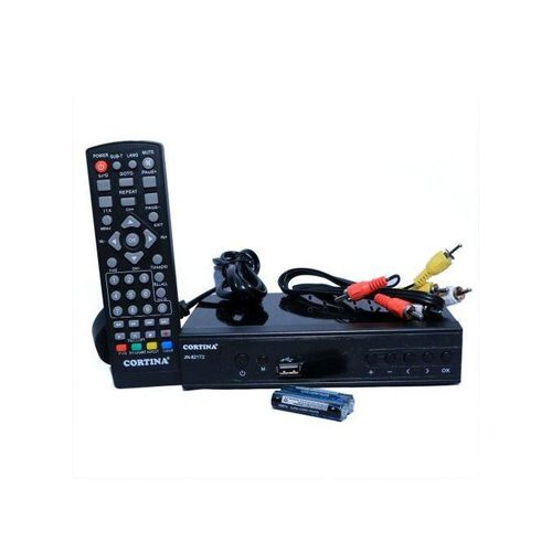 Cortina  Free To Air Digital Decoder - No Monthly Subscription - Black