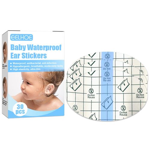 30PCS Baby Waterproof Ear Stickers Disposable Ear Covers Protector for Shower,Default NO5245