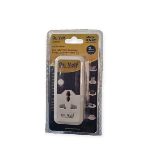 Power Voltage ProtectionTv Fridge Appliances Guard - White