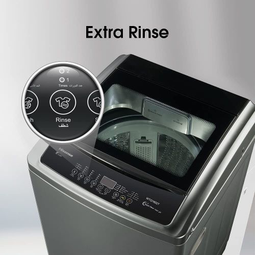 Hisense 8 Kg Top Loading Washing Machine Free Standing 8KG -Titanium 3 Years Warranty