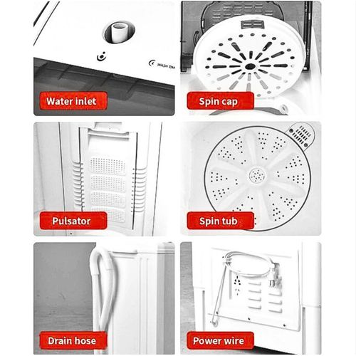 Onida Plus 5kg Twin Tub Washing Machine - White.