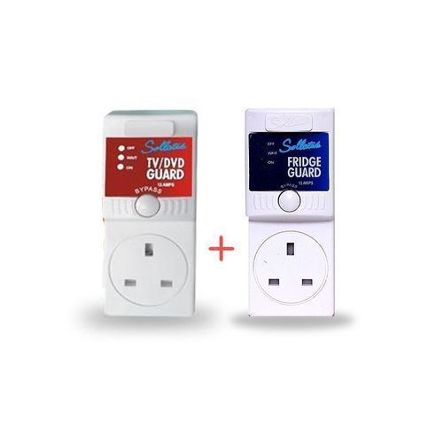Sollatek Package Of TV Guard And Fridge Guard Protector-White