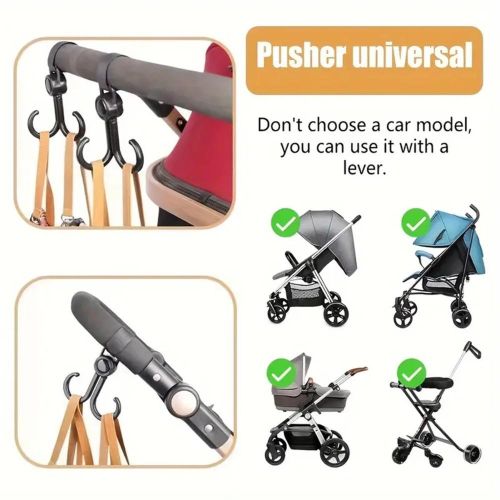 Universal Baby Stroller Hooks Car Vehicle Back Seat Headrest Multipurpose Hooks Suitable for Hanging Diaper Bags NO5282