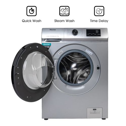 Hisense 9kg Automatic Front Loading Washing Machine  - [3Yrs Wrnty]