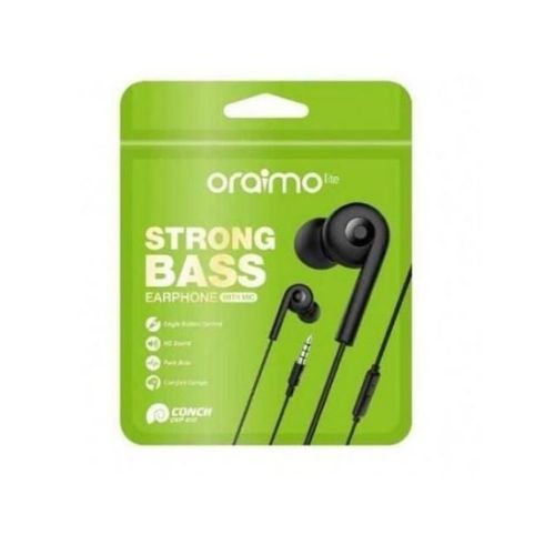 TWS Banga Bass Earpods With Free Wired Oriamo Earphones - Black