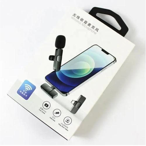 K8 Wireless Microphone for YouTube Facebook Live Stream Vlog Plug & Play Microphone