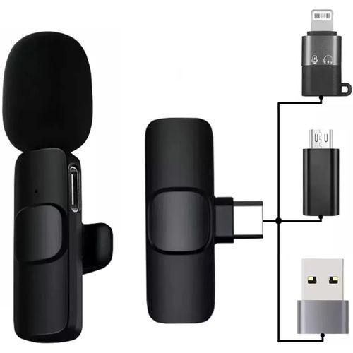 K8 Wireless Microphone for YouTube Facebook Live Stream Vlog Plug & Play Microphone