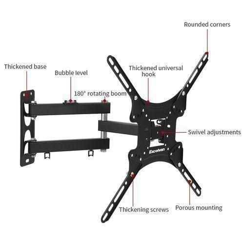 Rotating 14" - 55" Full Motion Swivel TV Bracket